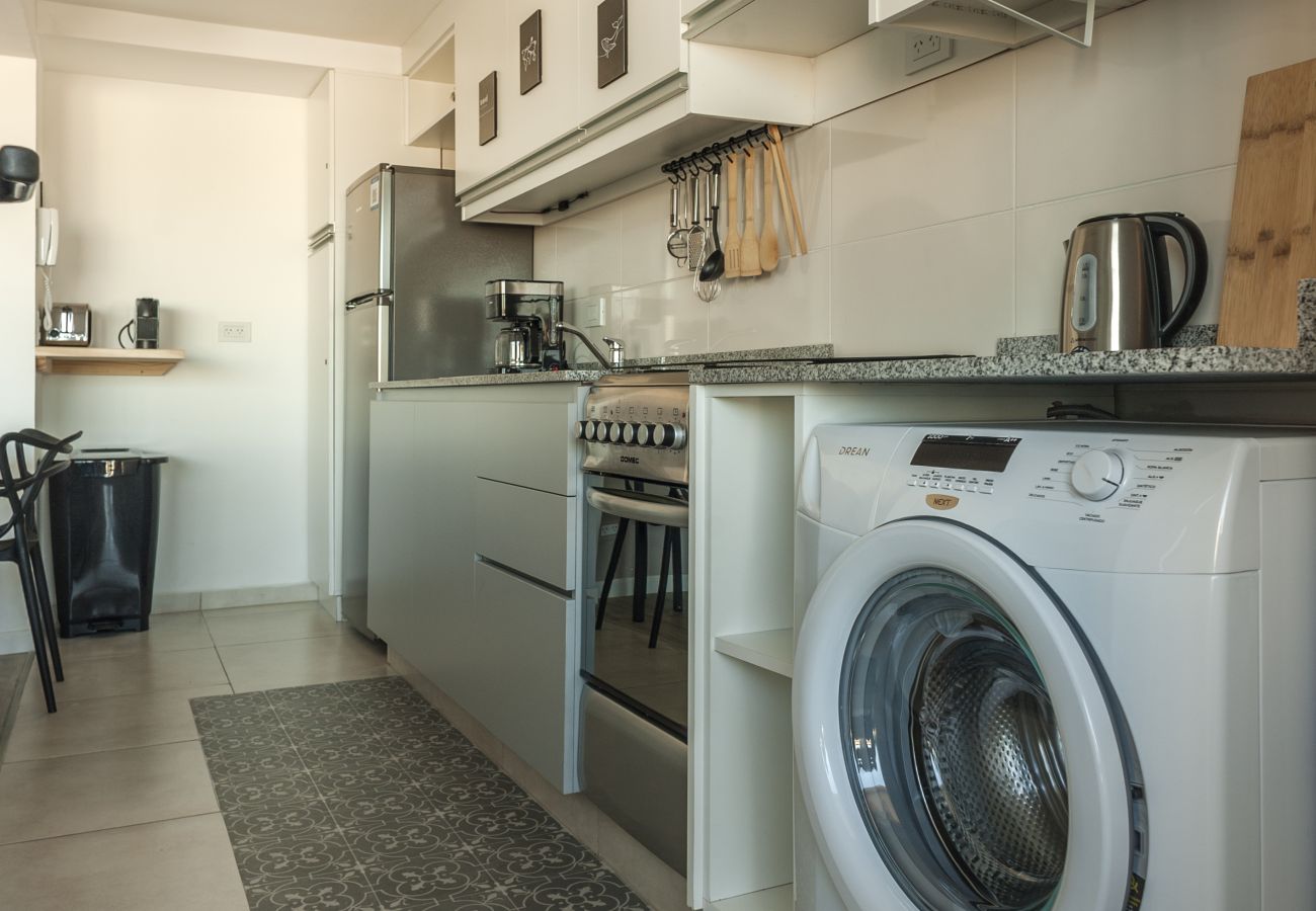 Washing machine inside the apartment